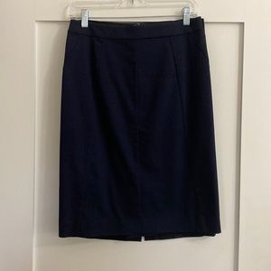 Navy suit skirt